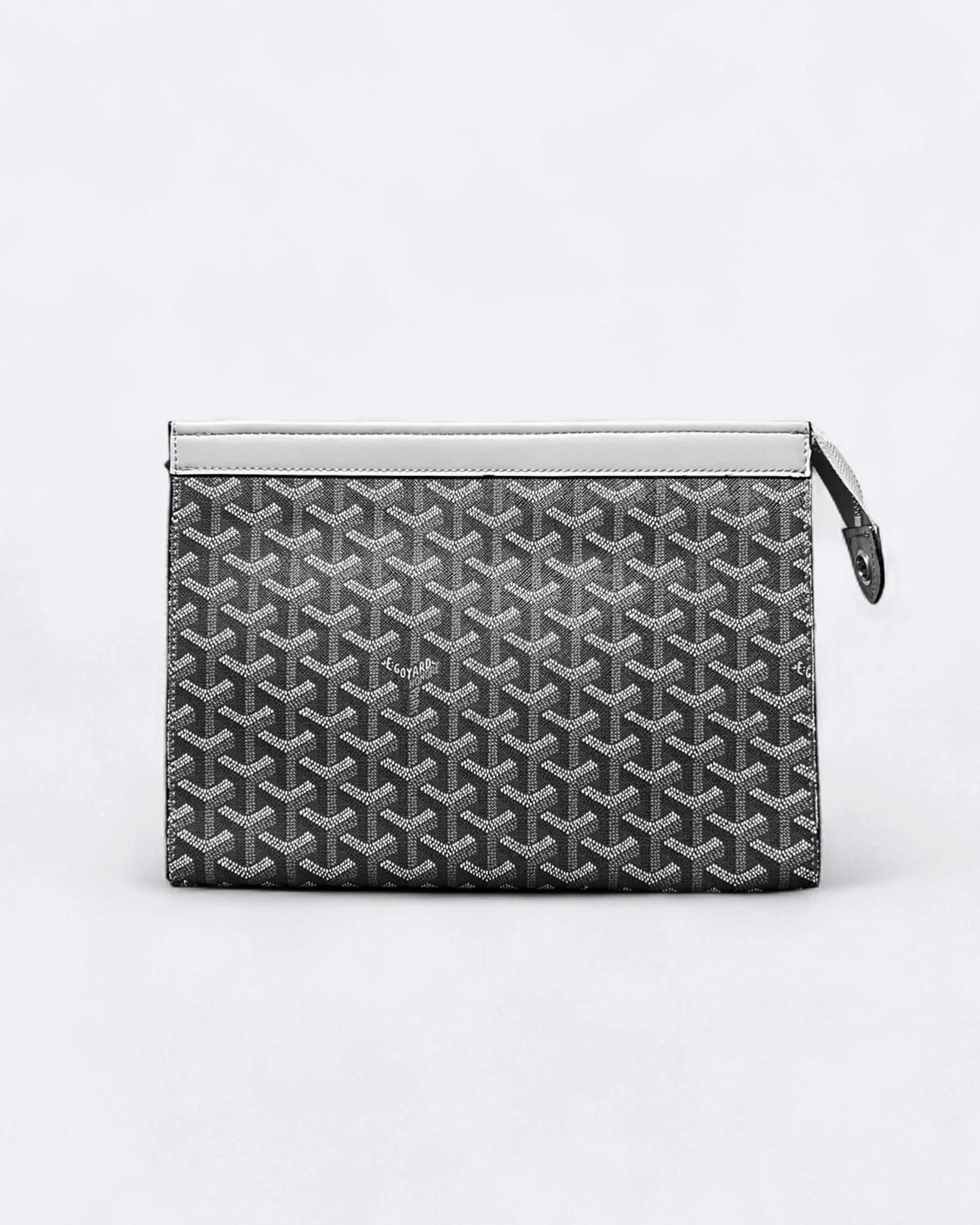 Goyard Pattern Clutch - Gray