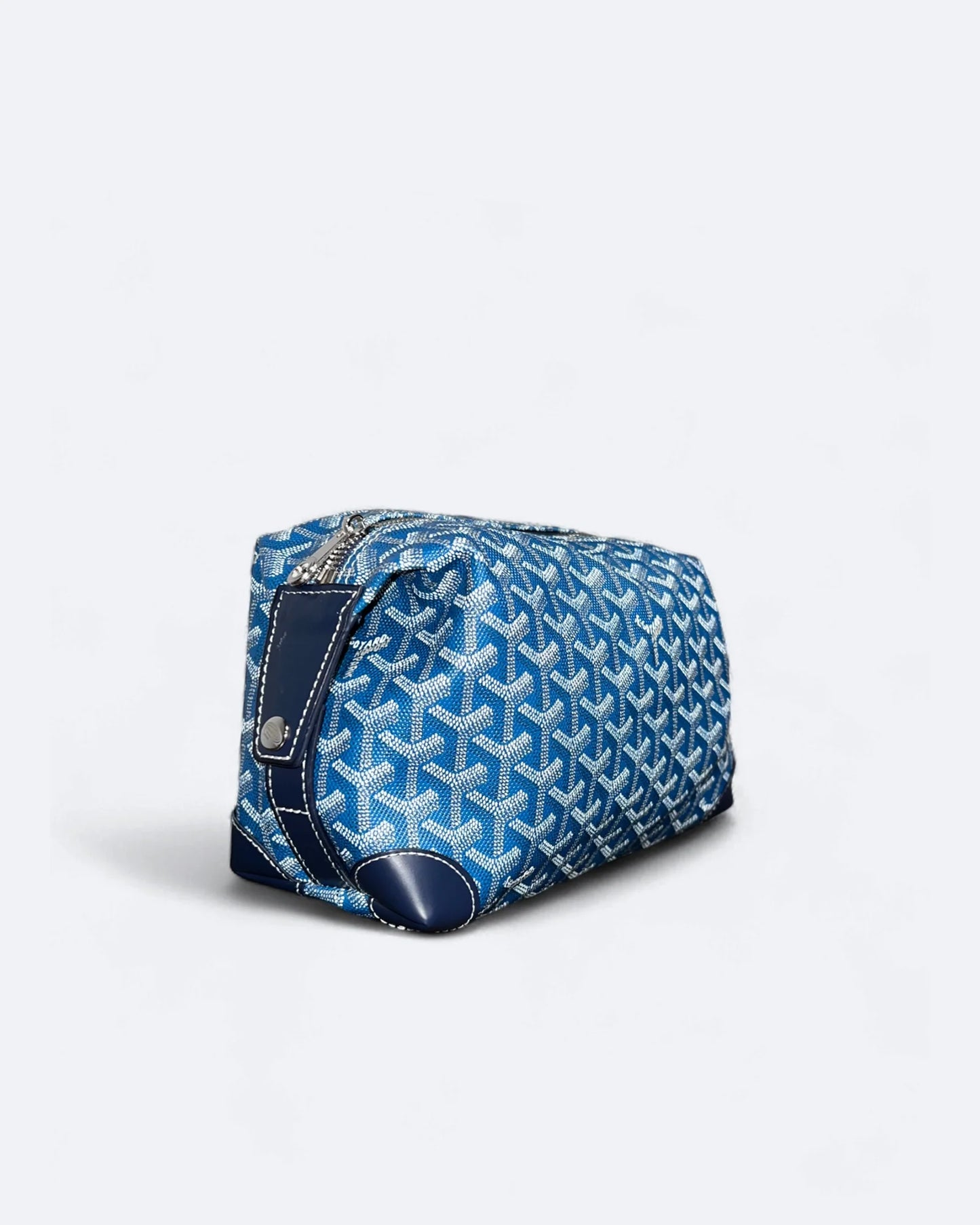 Goyard - Goyardine Pattern Hand Pouch Bag - Blue