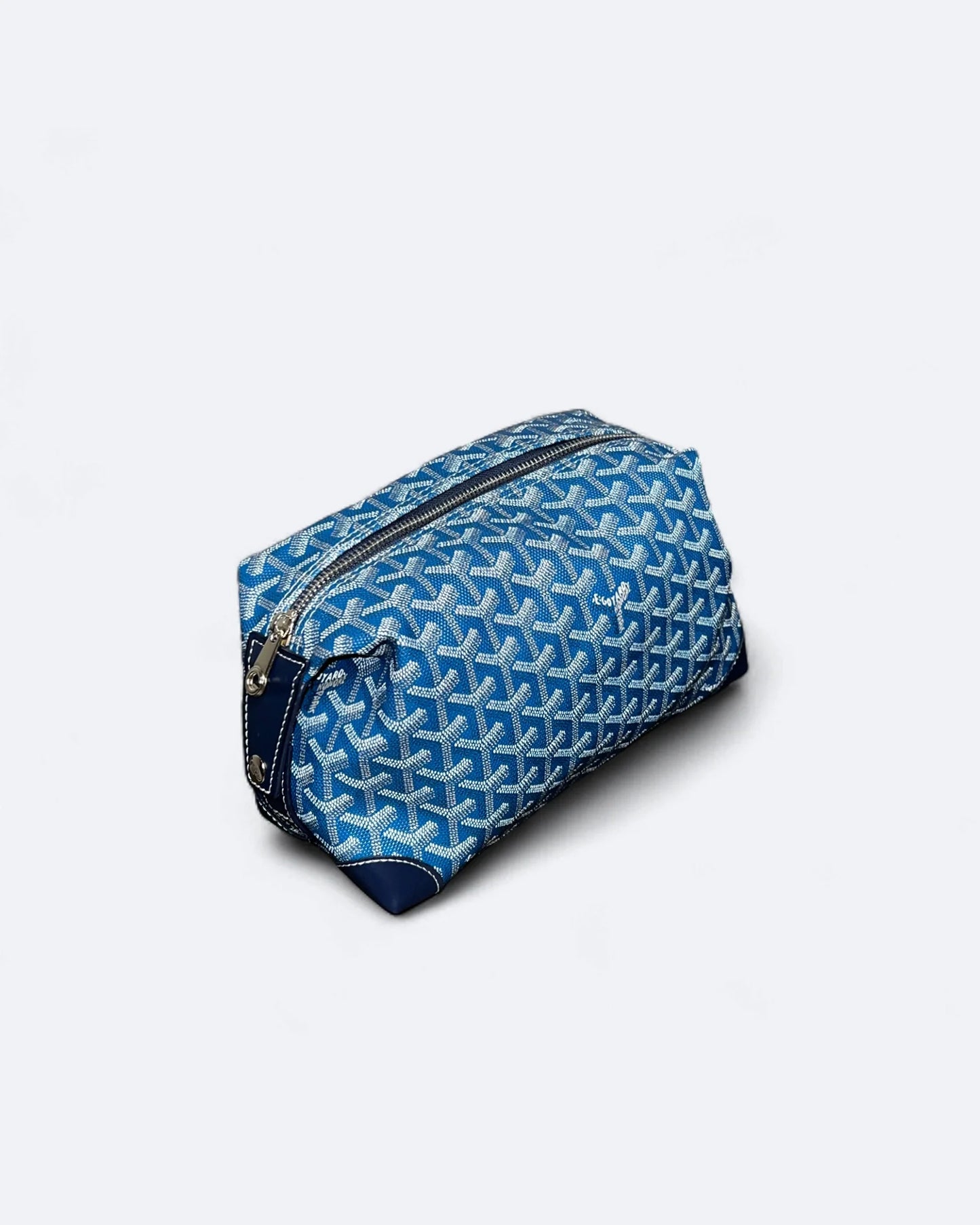 Goyard - Goyardine Pattern Hand Pouch Bag - Blue