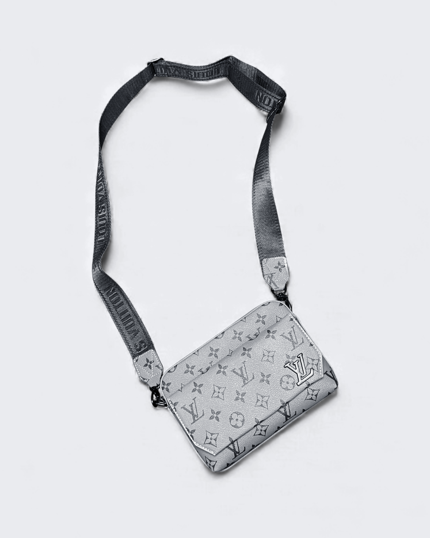 LVTN - Pattern Mini Messenger Bag - Gray