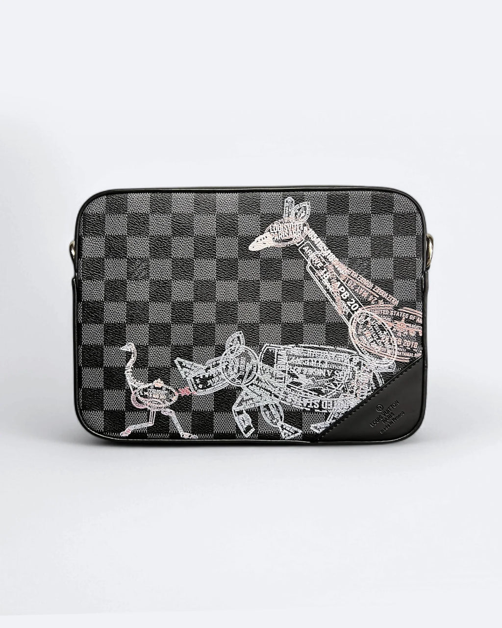 Louis Vuitton - Animal Passport Stamps Damier Trio Bags - Black