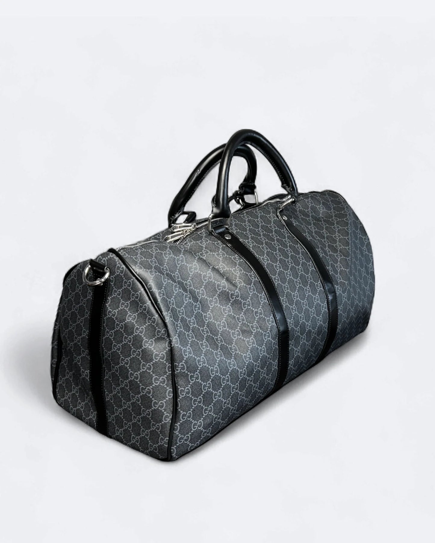 GC - GG Pattern Duffle Bag - Black