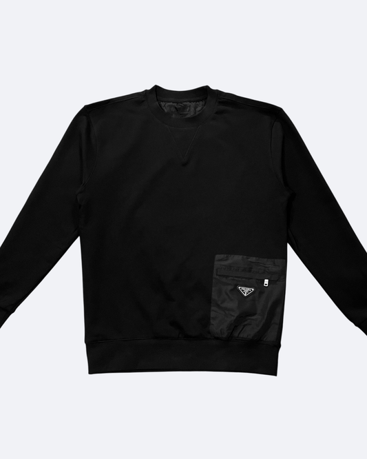 Prada - Bottom Pocket Sweatshirt - Black