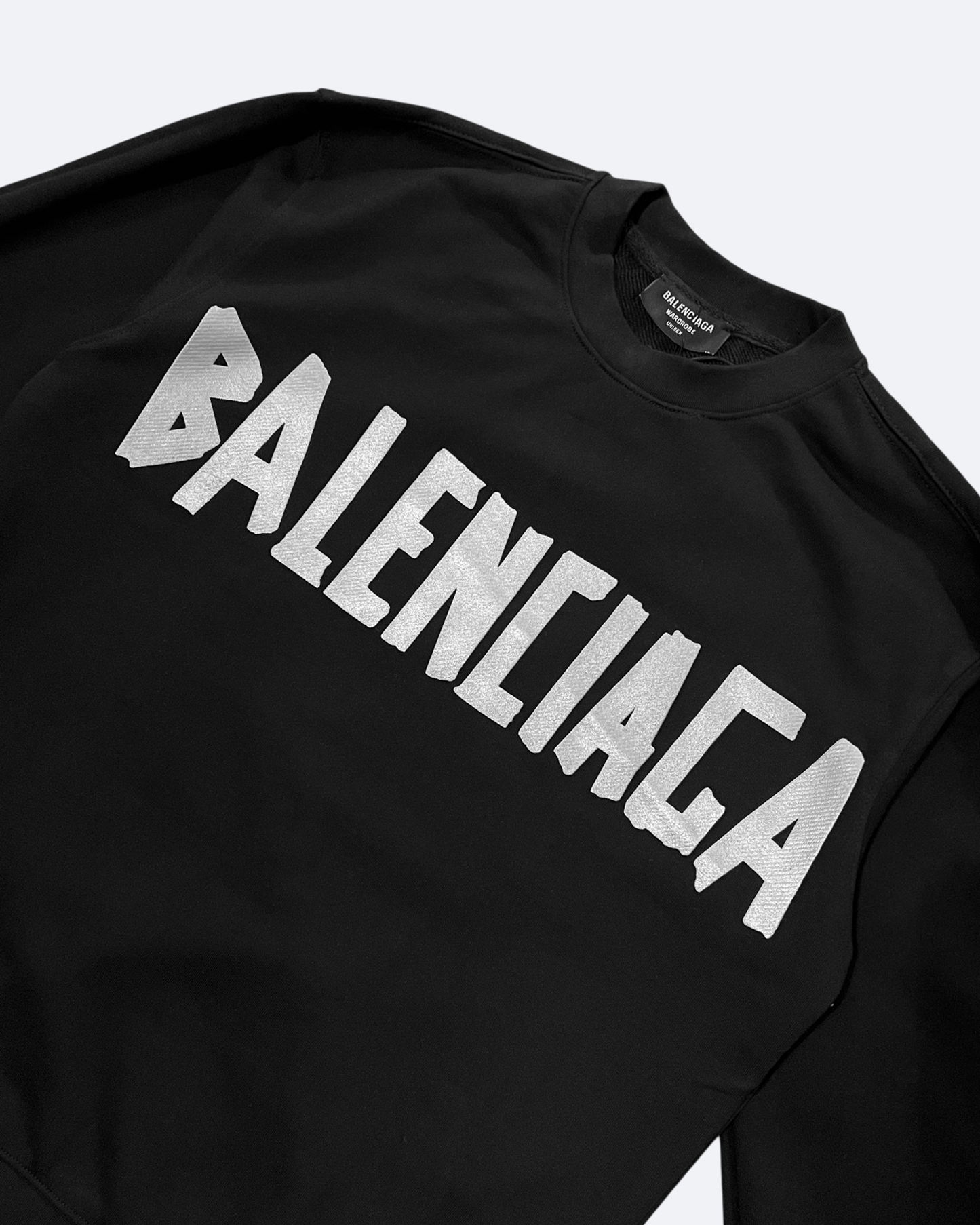 Balenciaga - Silver Tape Sweatshirt - Black