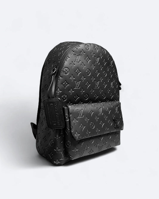 LVTN - Pattern Embossed Backpack - Black