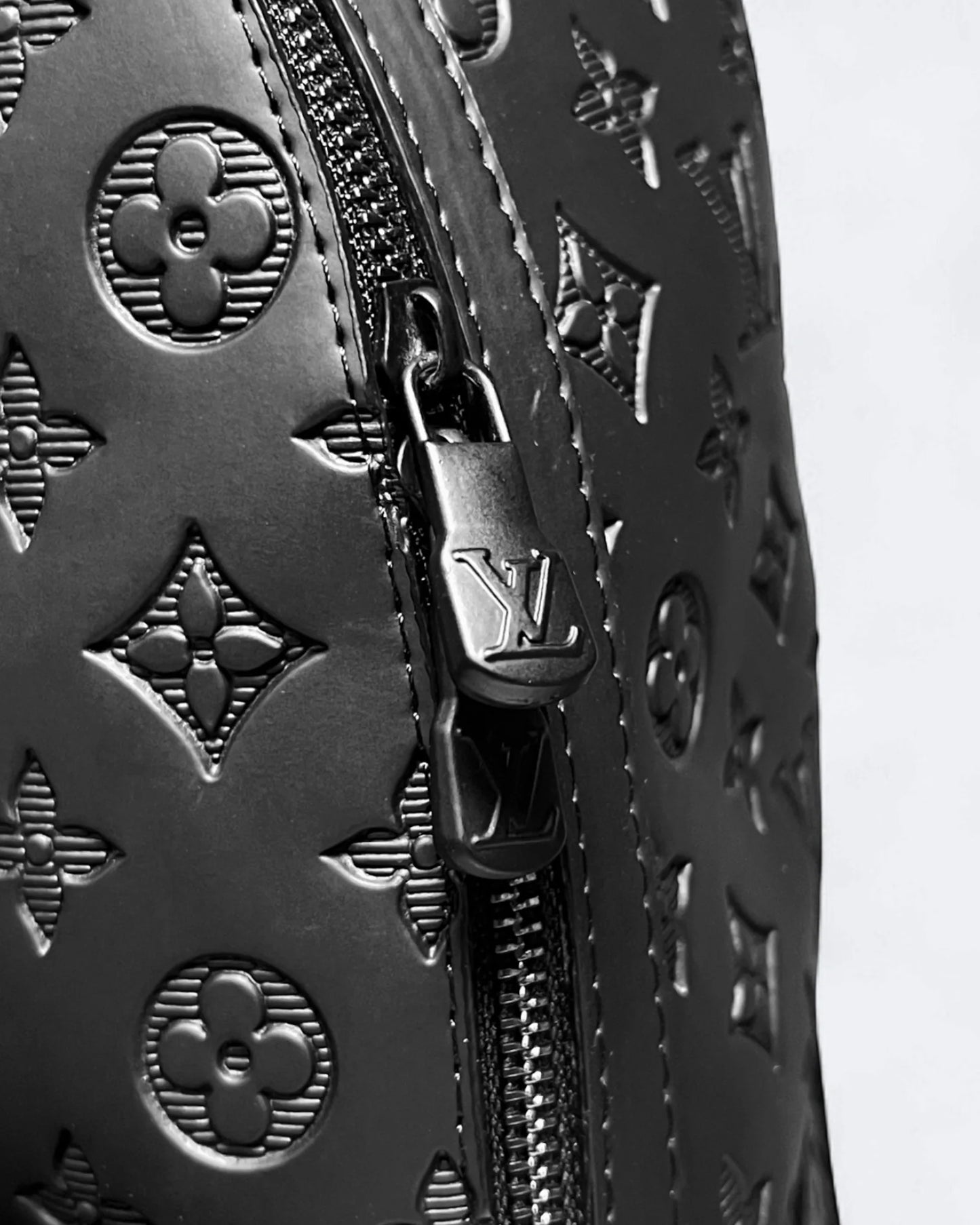 LVTN - Pattern Embossed Backpack - Black