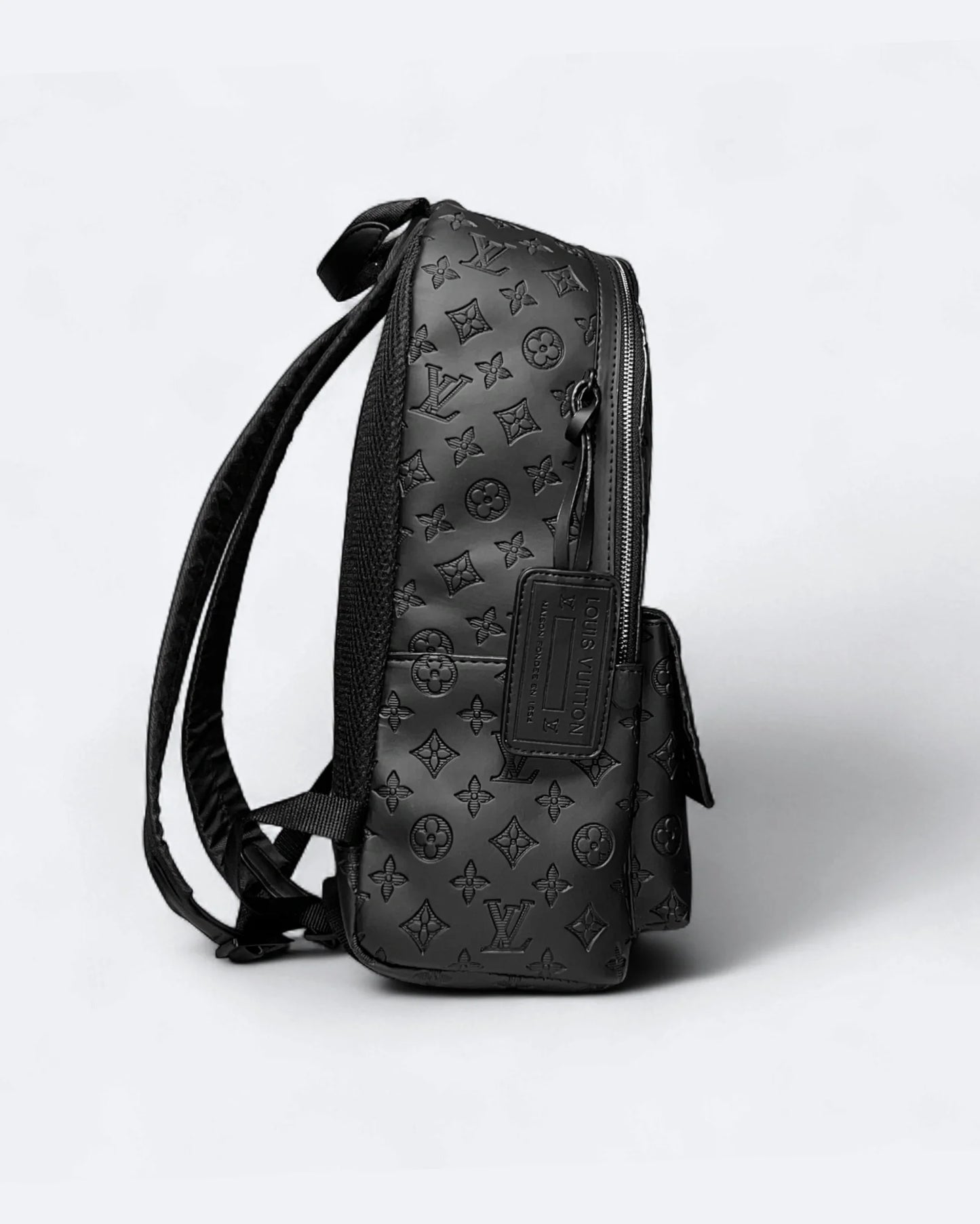 LVTN - Pattern Embossed Backpack - Black