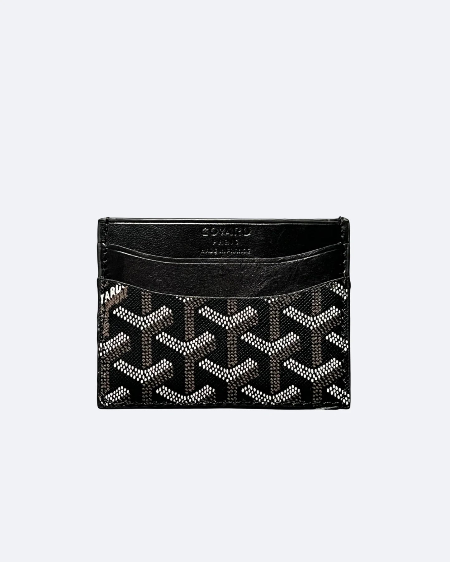 Goyard Pattern Cardholder - Black