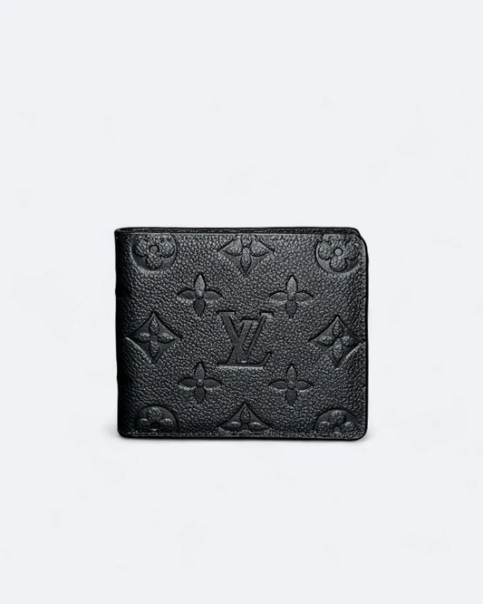 LVTN - LV Pattern Embossed Wallet - Black