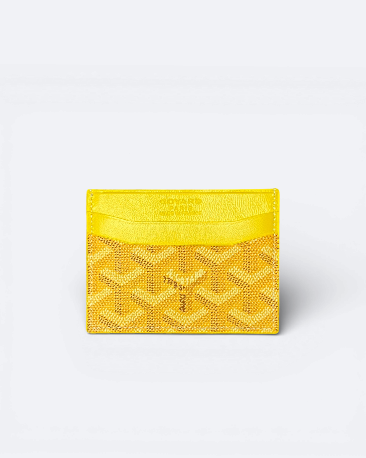Goyard Pattern Cardholder - Yellow