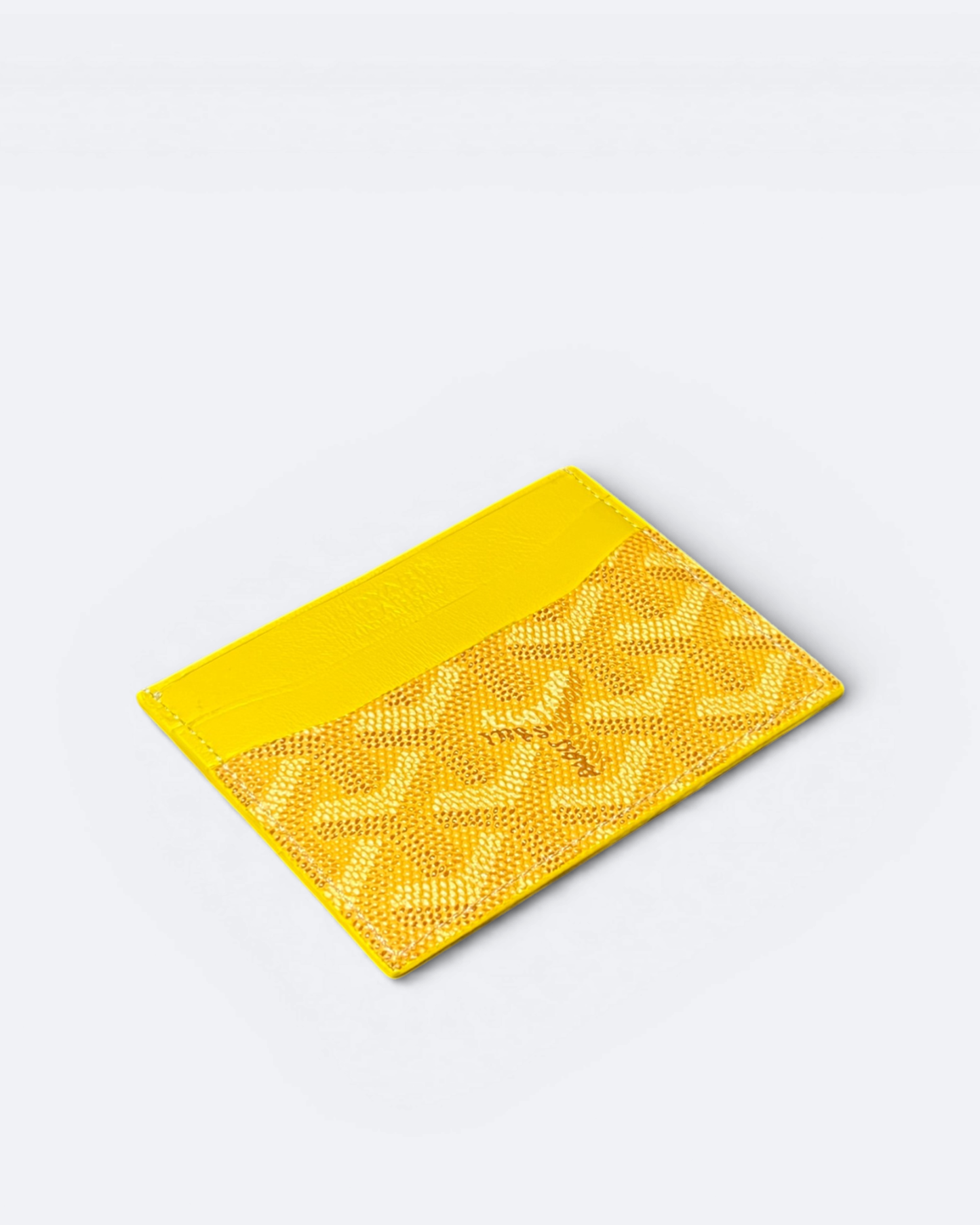 Goyard Pattern Cardholder - Yellow