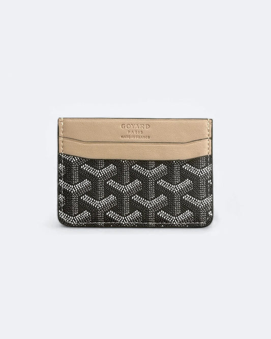 Goyard Pattern Cardholder - Gray/Beige