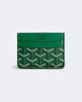 Goyard Pattern Cardholder - Green
