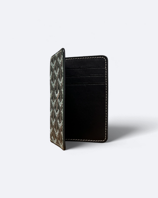 Goyard Pattern Folded Cardholder - Brown