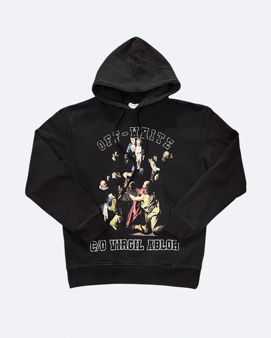 Off-White - Caravaggio Print Hoodie - Black