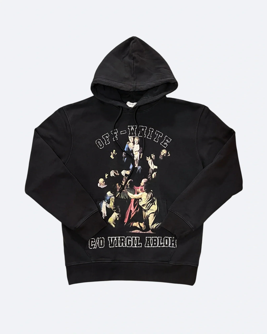 Off-White - Caravaggio Print Hoodie - Black