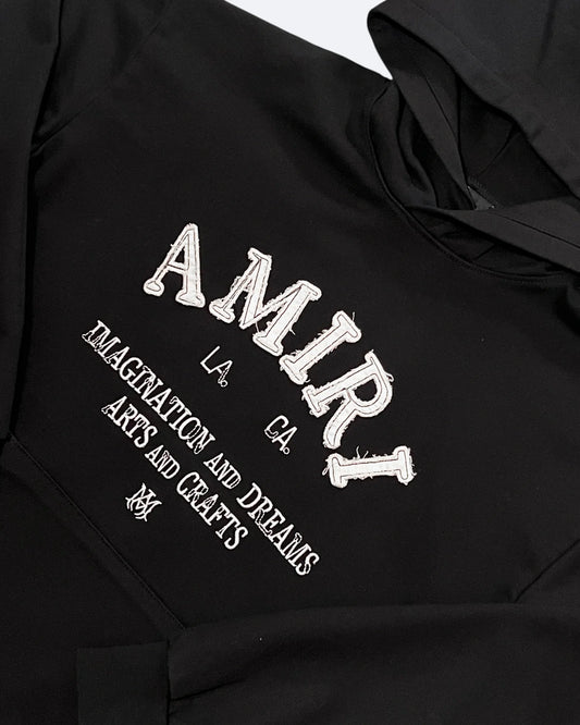 Amiri - Vintage Logotype Hoodie - Black
