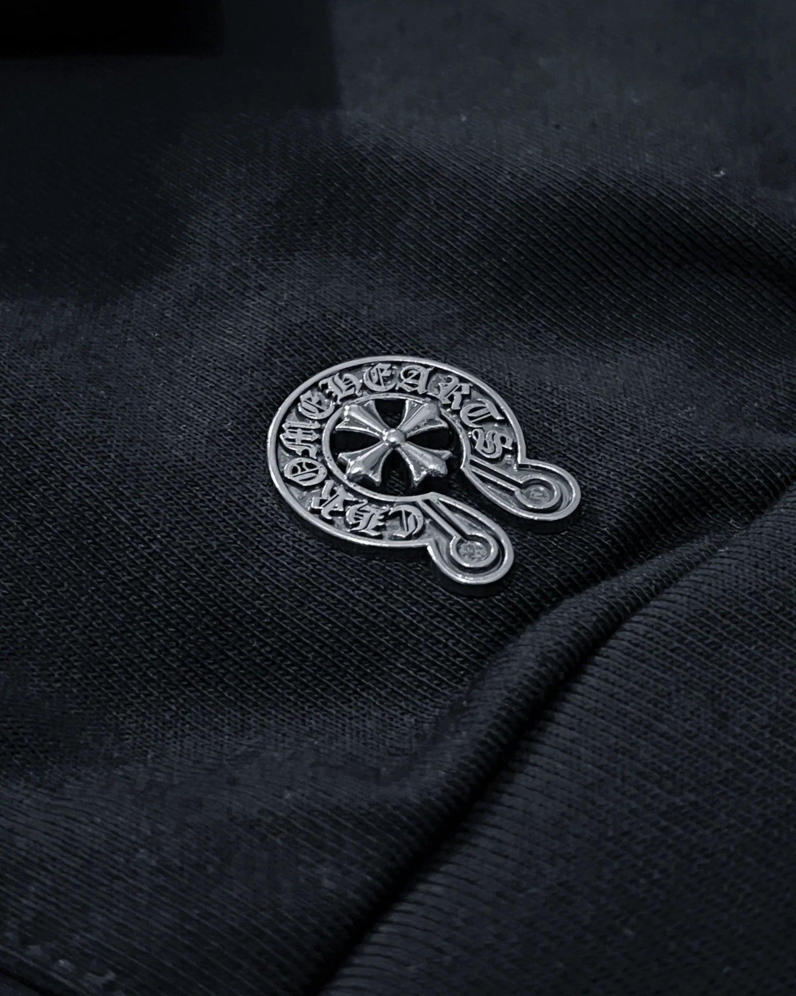 Chrome Hearts - Traced Logo Red Hoodie - Black
