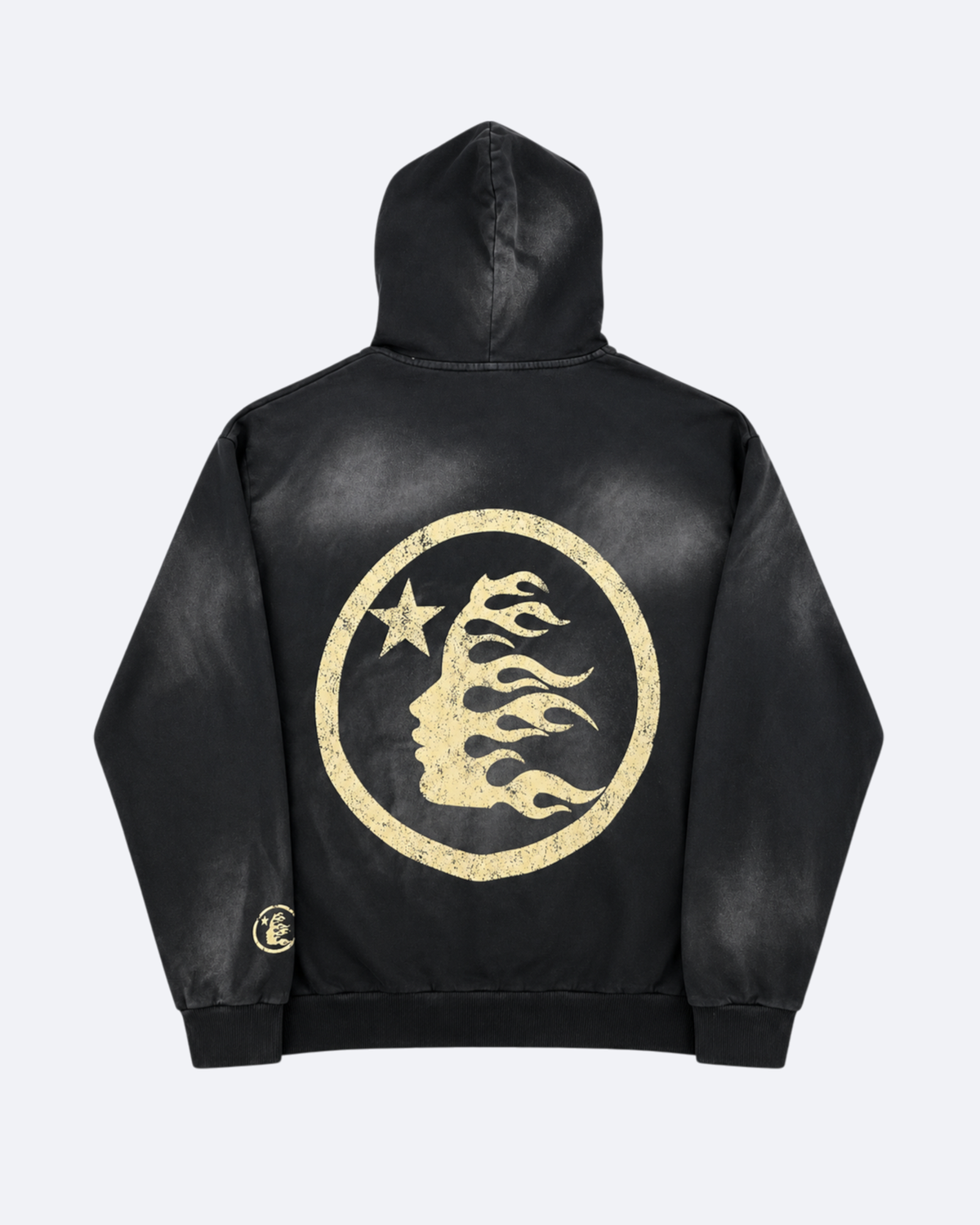 Hellstar - Distressed Logo Hoodie - Black