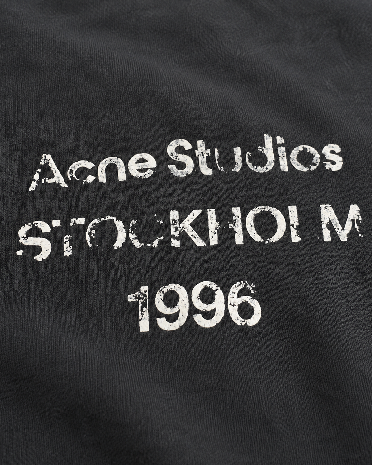 Acne Studios - Logotype Distressed Sweatshirt - Dark Gray