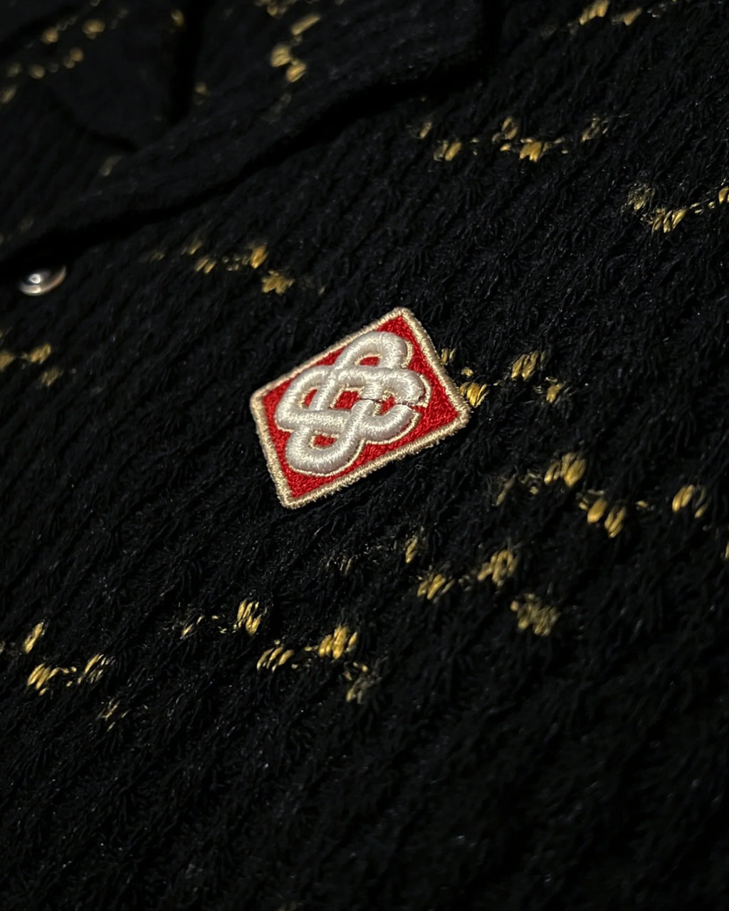 Casablanca - Logo Embroidery Knitted Summer Set - Black/Gold