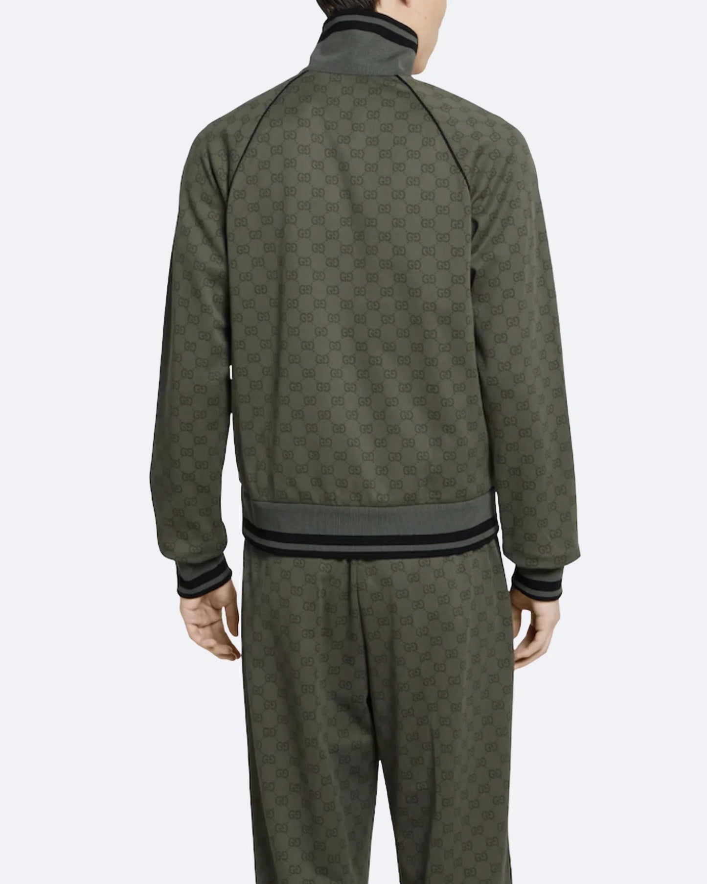 GC - GG Pattern Jacquard Set - Forest Green