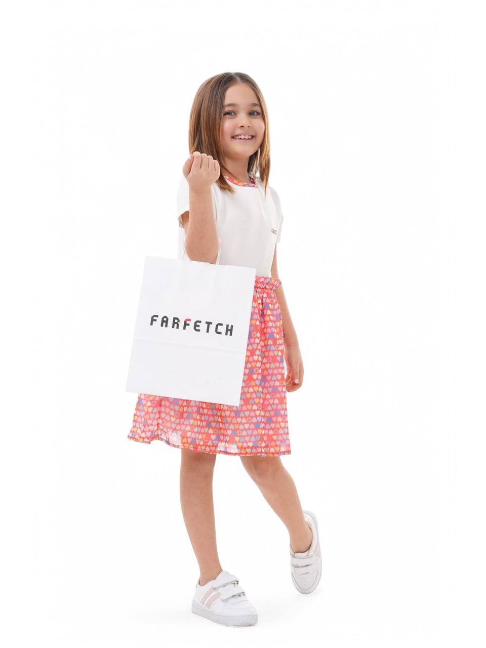 Gucci - Dress For Girl - Pink/White